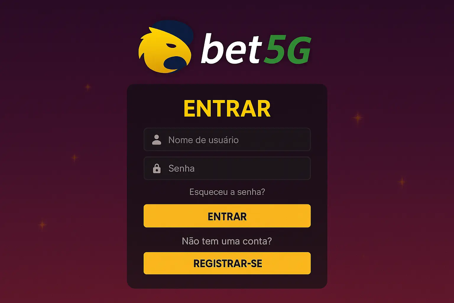 Login no Cassino BET5G